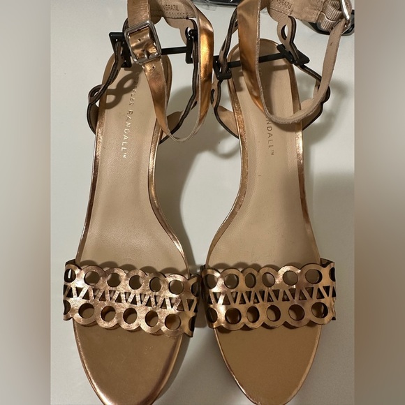 Loeffler Randall rose gold heels size 10.5 - Picture 1 of 4